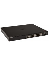 210-ABNV Dell Networking Switch N2024 L2 c/ 24x 10/100/1000Mbps + 2x Portas 10G SFP+ e 2x portas Stacking (Empilhavel ate 12 unid.)